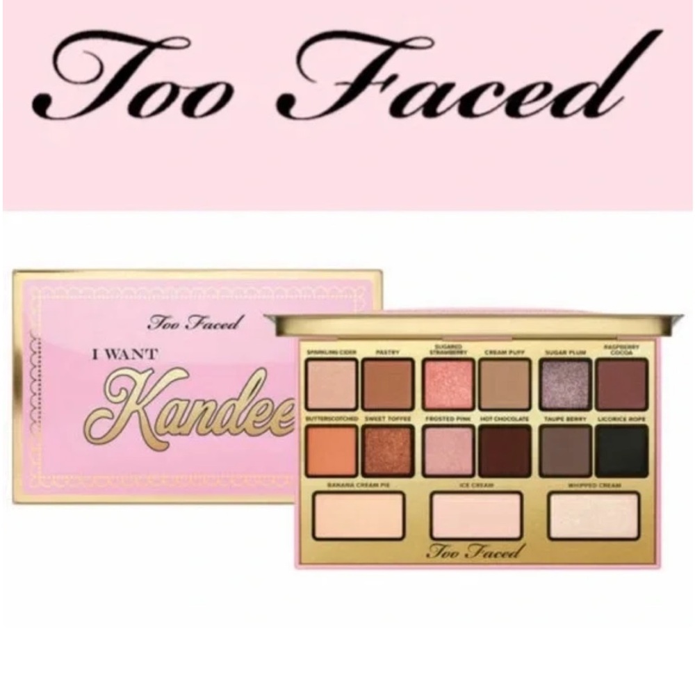 Too Faced I Want Kandee Eyeshadow Palette - Pink, Brown, Cream Shades